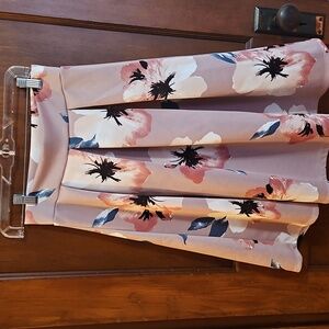 Pink Floral Skirt